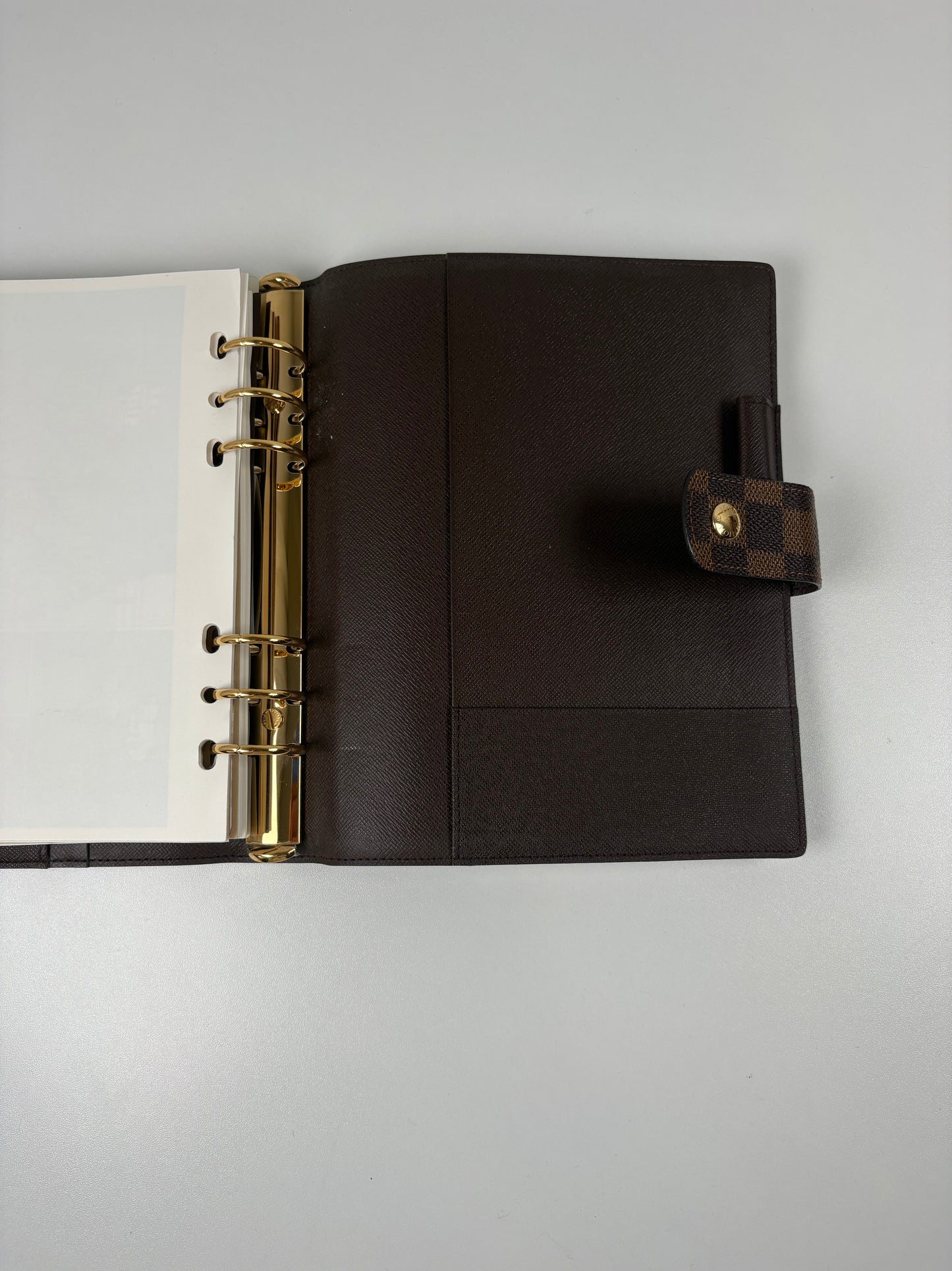 Pre-Owned LOUIS VUITTON Agenda, Damier Ebene, GM - Large