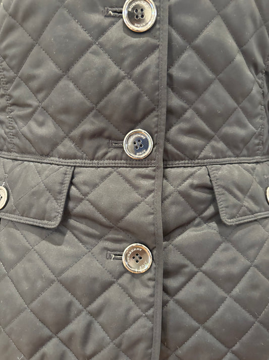 Pre-Owned BURBERRY Quilted Jacket, Black, Medium