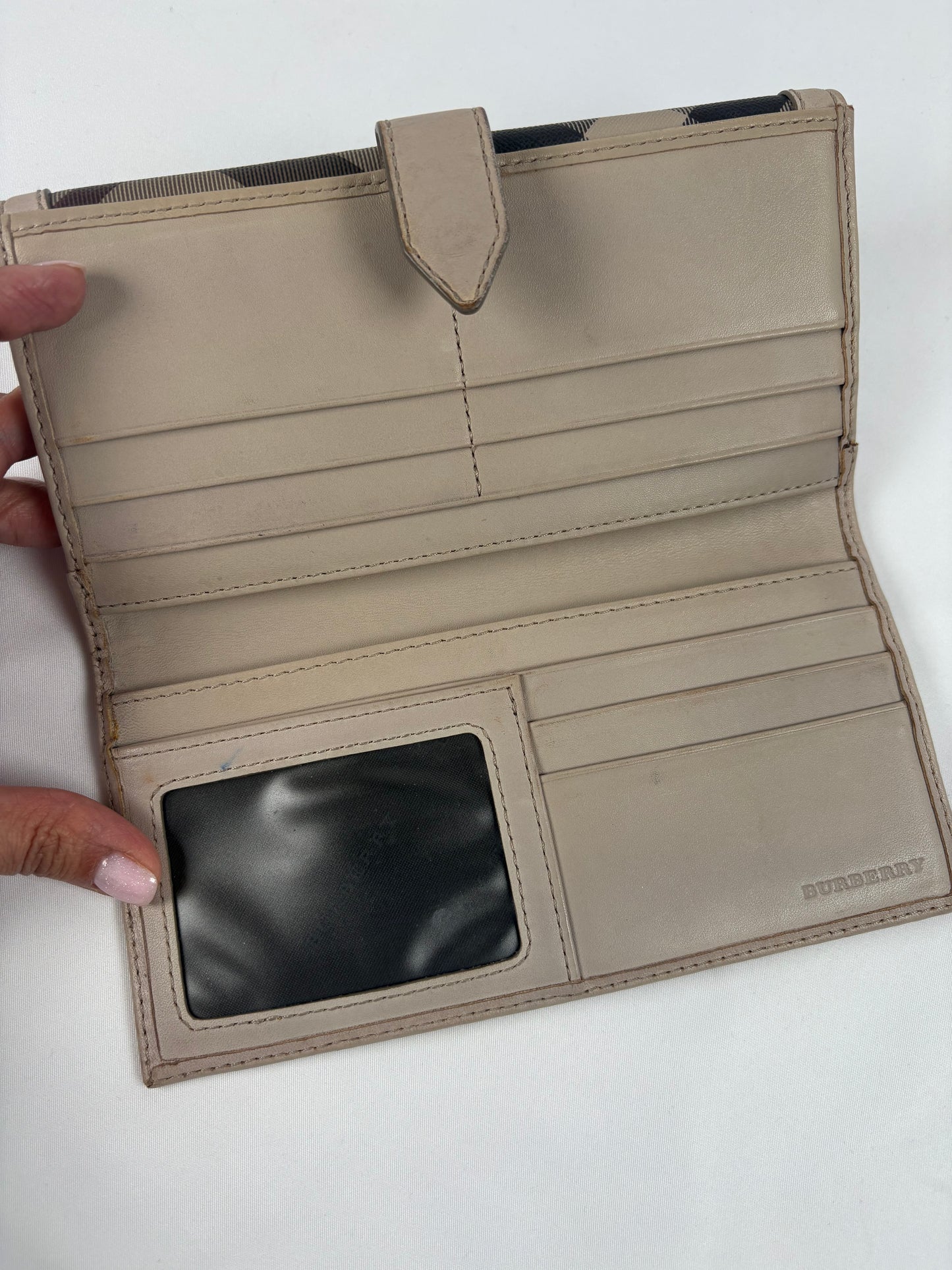 Pre-Owned BURBERRY Trench Smoked Wallet