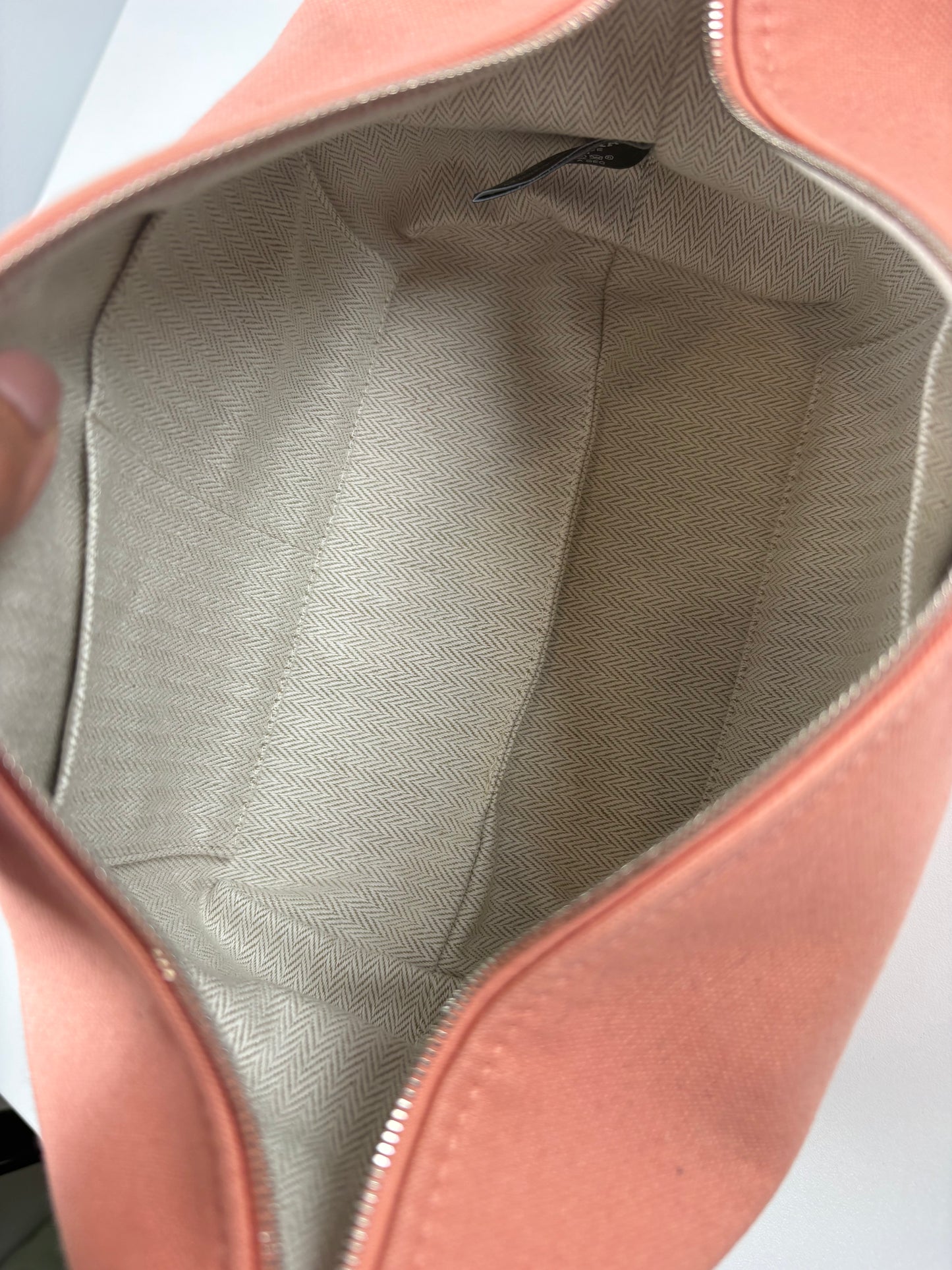 Pre-Owned HERMES Bride-a-Brac case Handbag, Coral, Small
