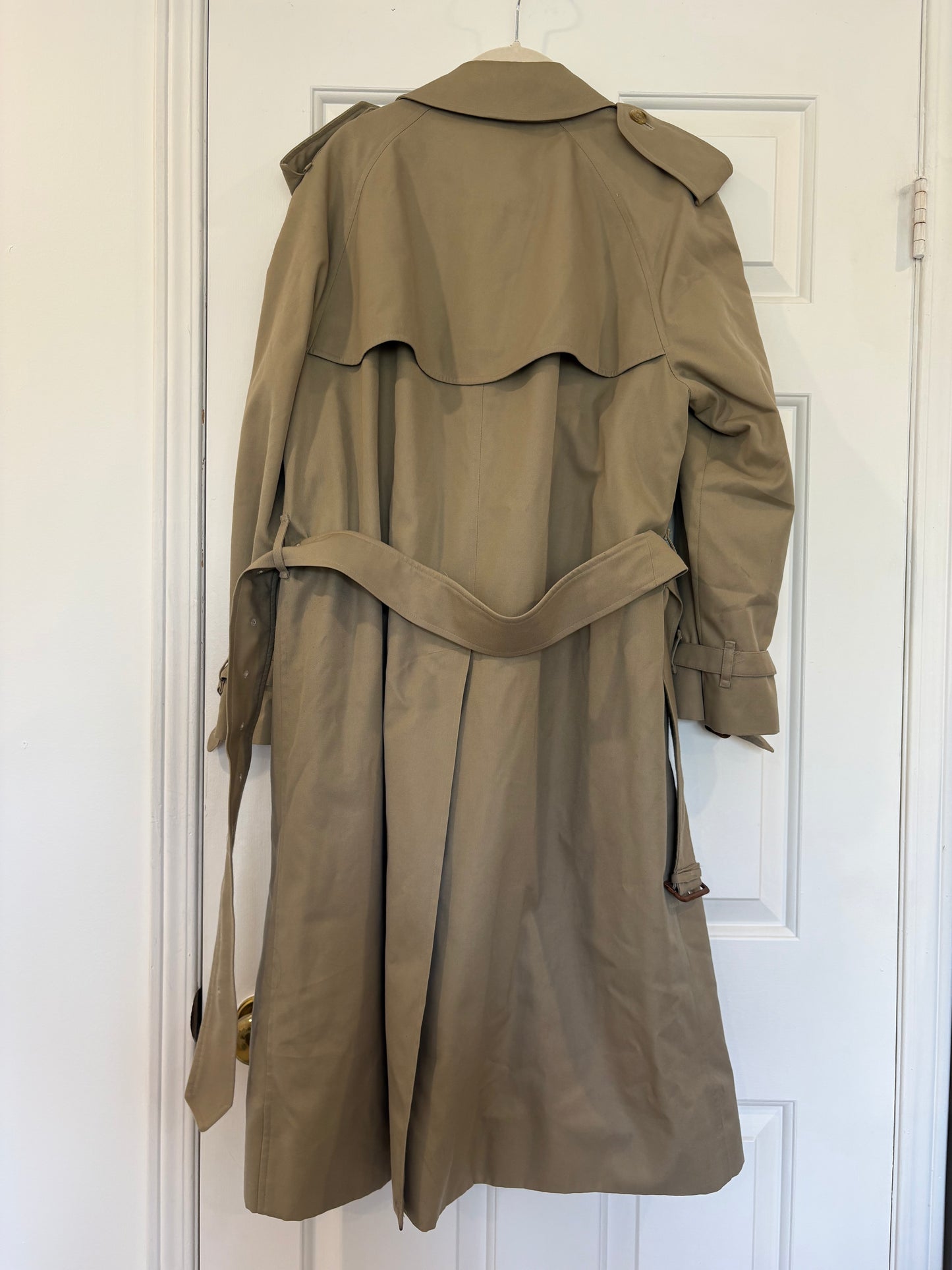Pre-Owned BURBERRY Men's Trench Coat, Beige, 46 Short