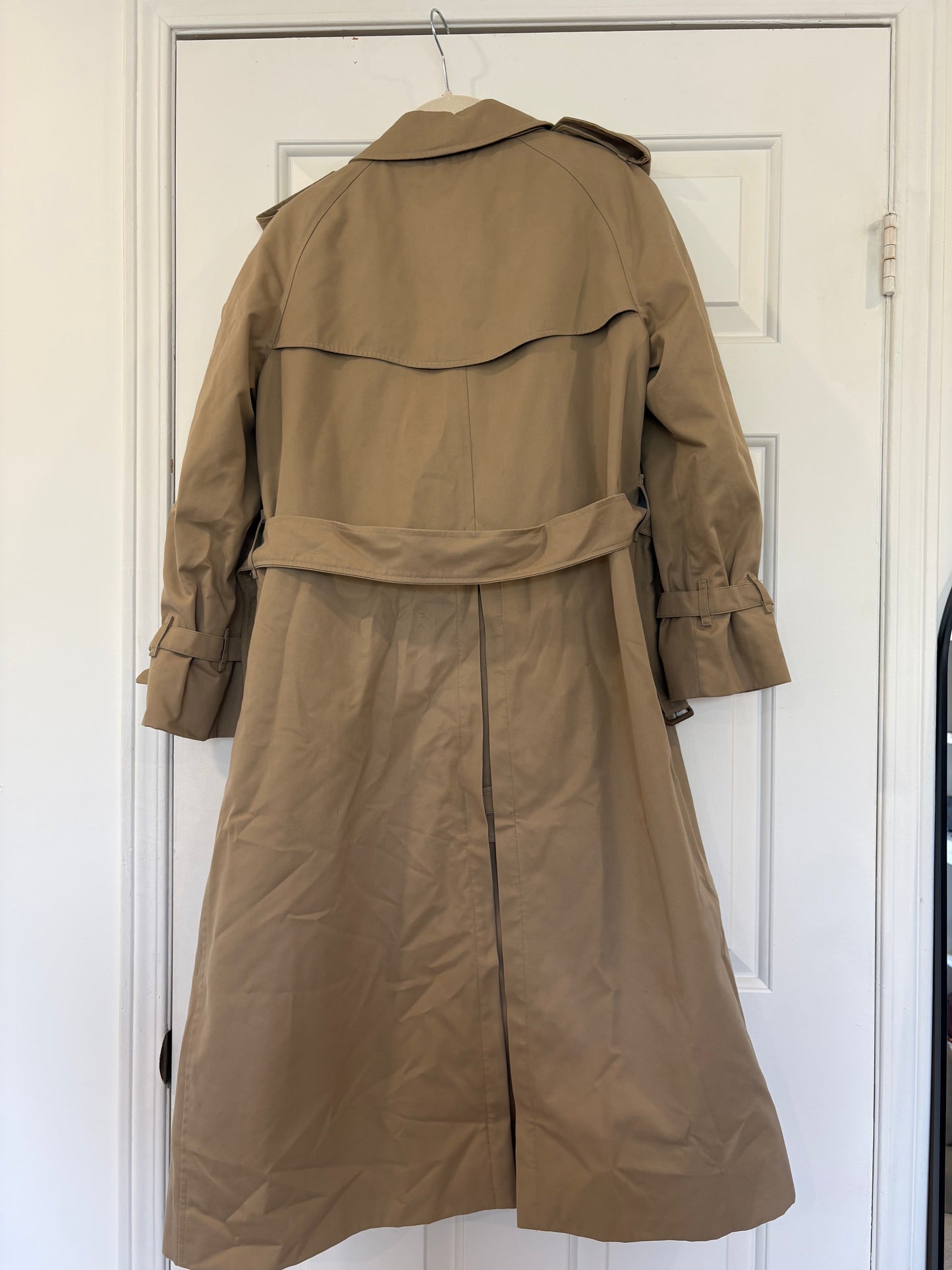 Pre-Owned BURBERRY Women's Trench Coat, Beige, 6