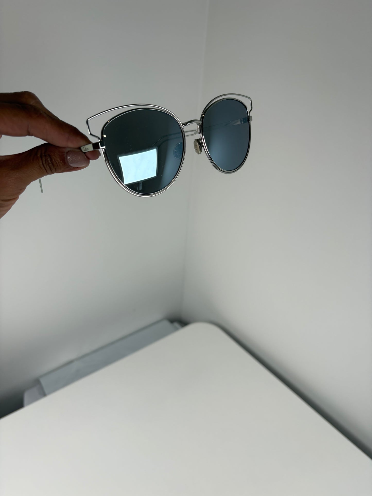 Pre-Owned CHRISTIAN DIOR, Silver Sunglasses
