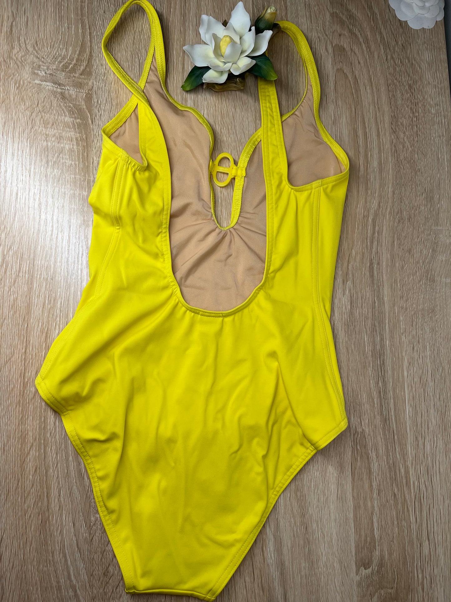 Pre-Owned HERMES Yellow Bathing Suit, 34