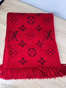 Louis Vuitton Logomania Red Scarf