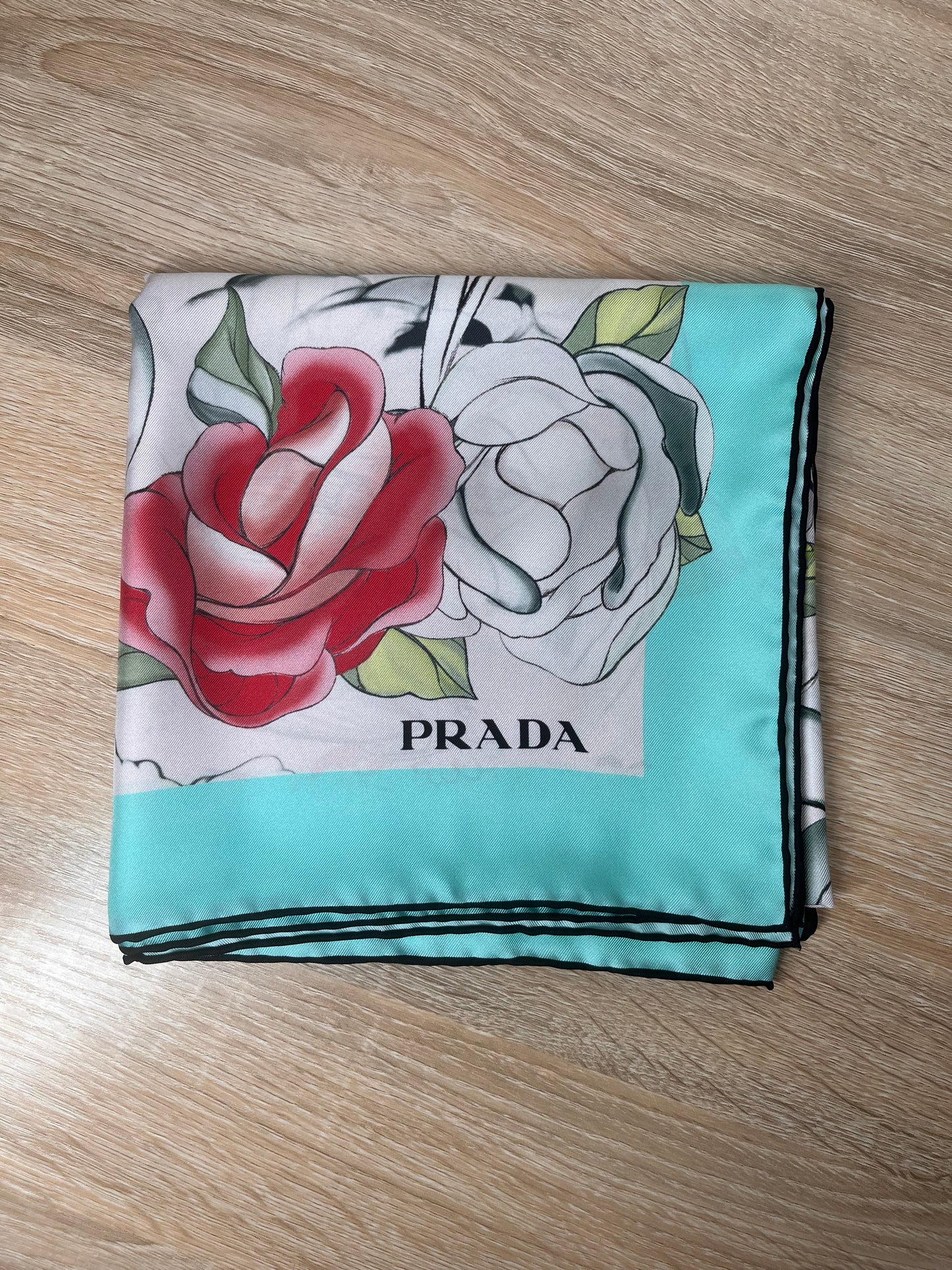 Pre-Owned PRADA Silk Multi-Colour Scarf