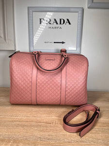 Pre-Owned GUCCI Guccissima Boston Bag