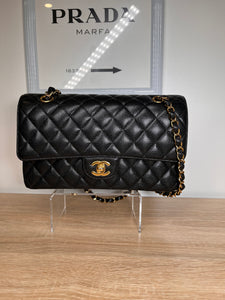 Pre-Owned CHANEL™ Classic Double Flap, Medium - Caviar