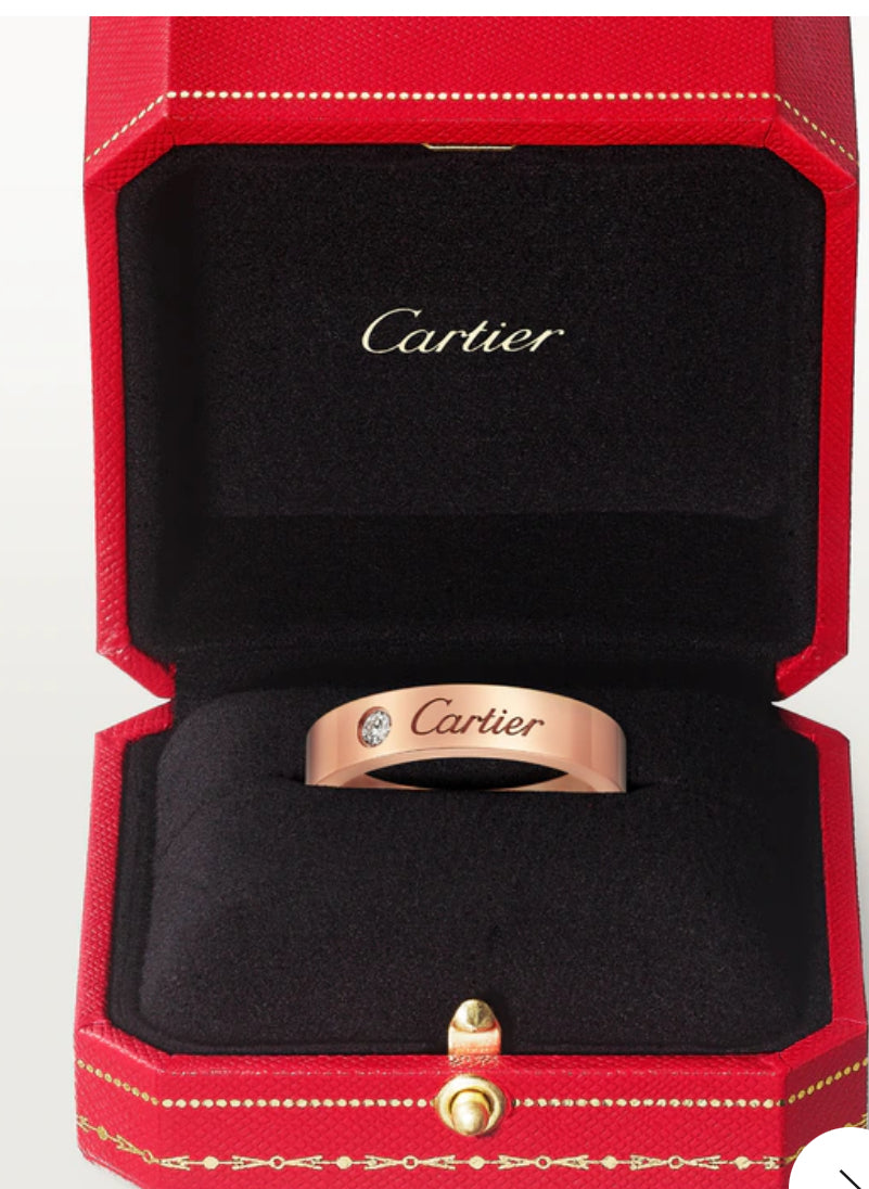 Pre-Owned CARTIER - C De Cartier Wedding Rose Gold Ring, 51
