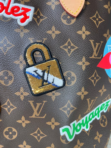 Louis Vuitton Neverfull Limited Edition Patchwork Monogram Handbag, MM