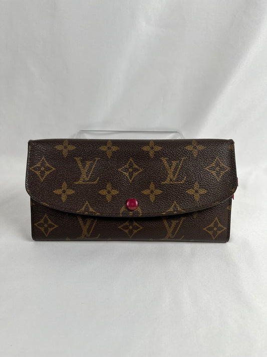 Pre-Owned LOUIS VUITTON Emilie Monogram/Fuschia Wallet