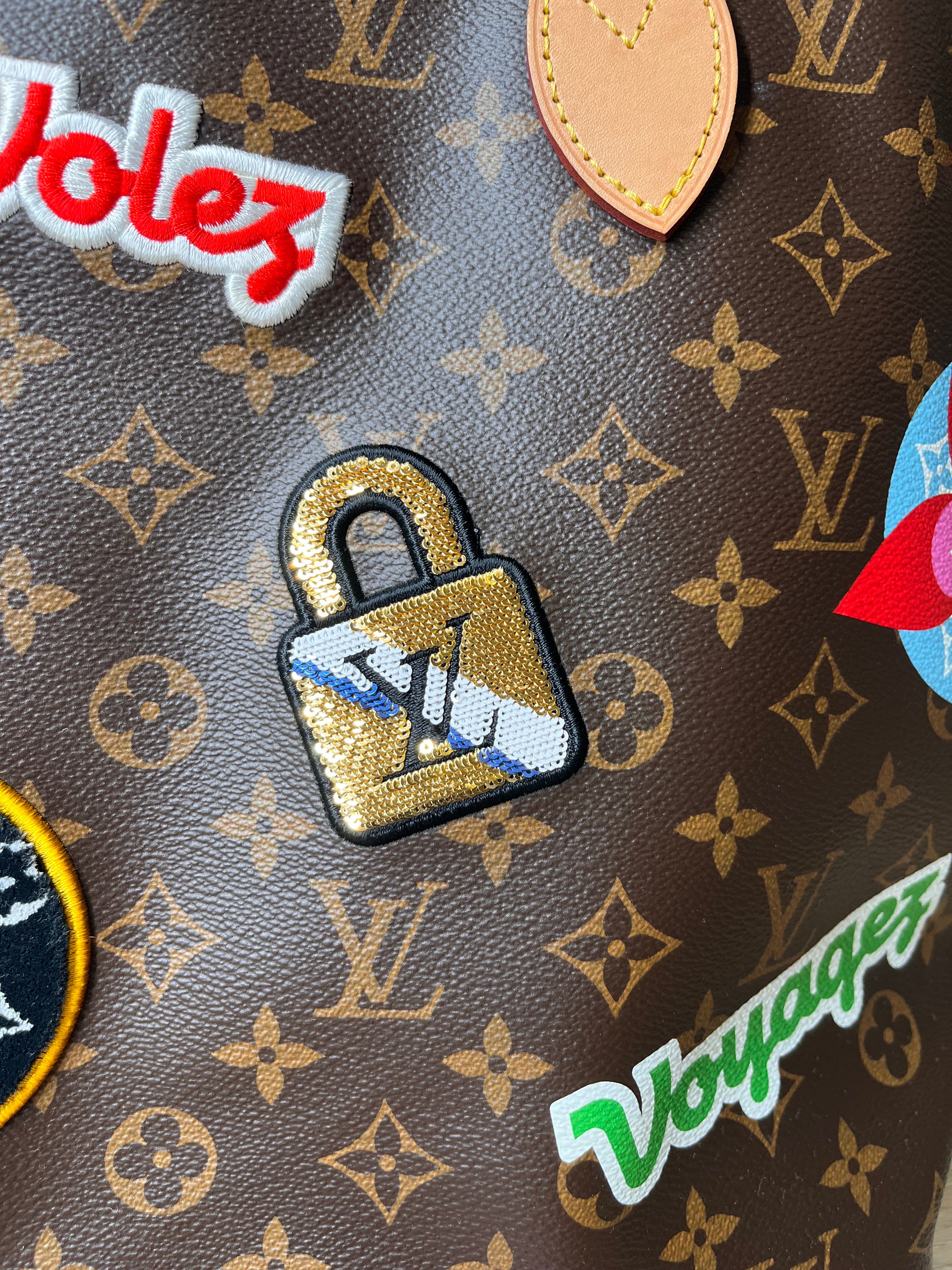 Louis Vuitton Neverfull Limited Edition Patchwork Monogram Handbag, MM