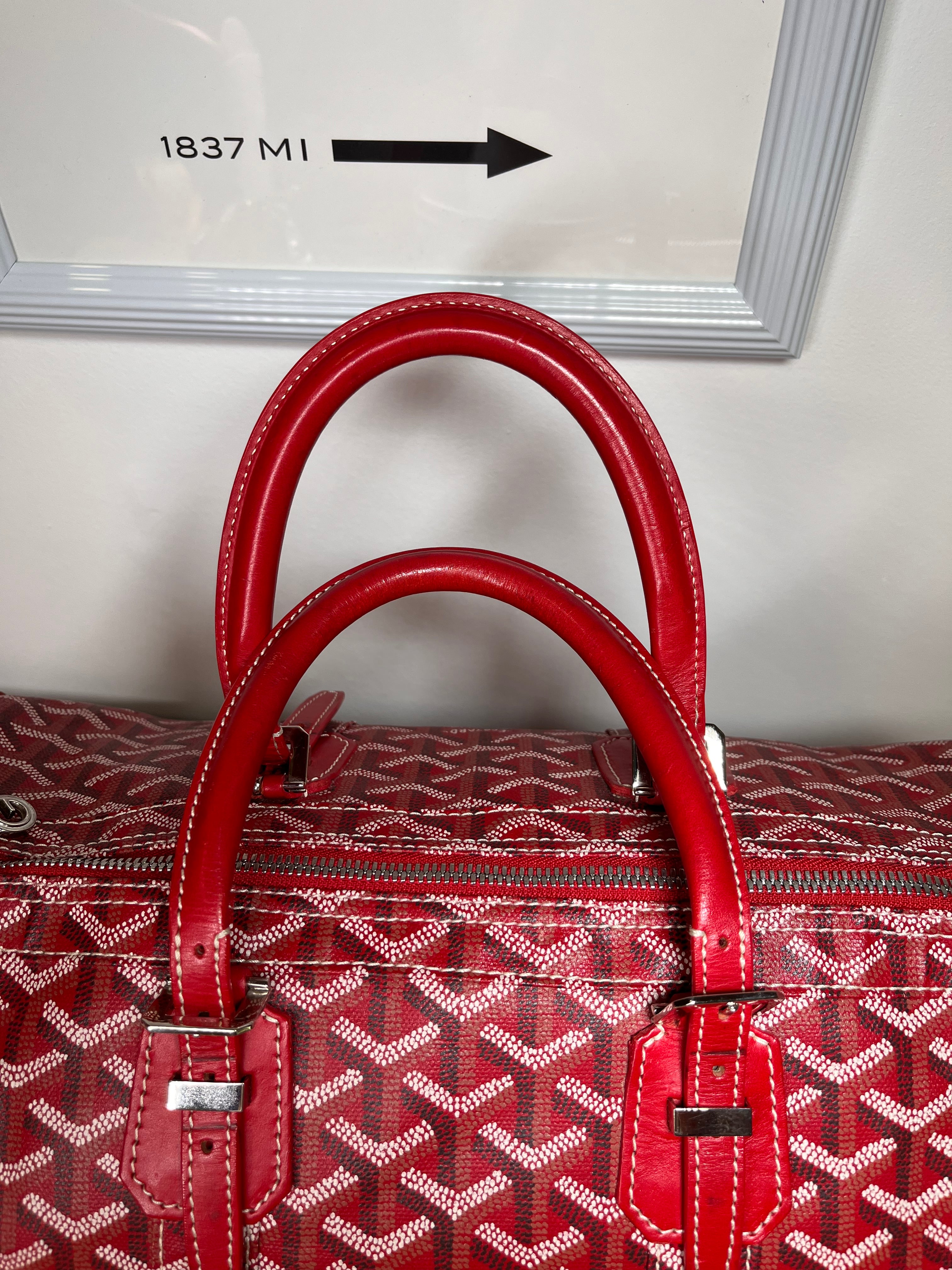 Pre-Owned GOYARD Croisiere Red Handbags, 35