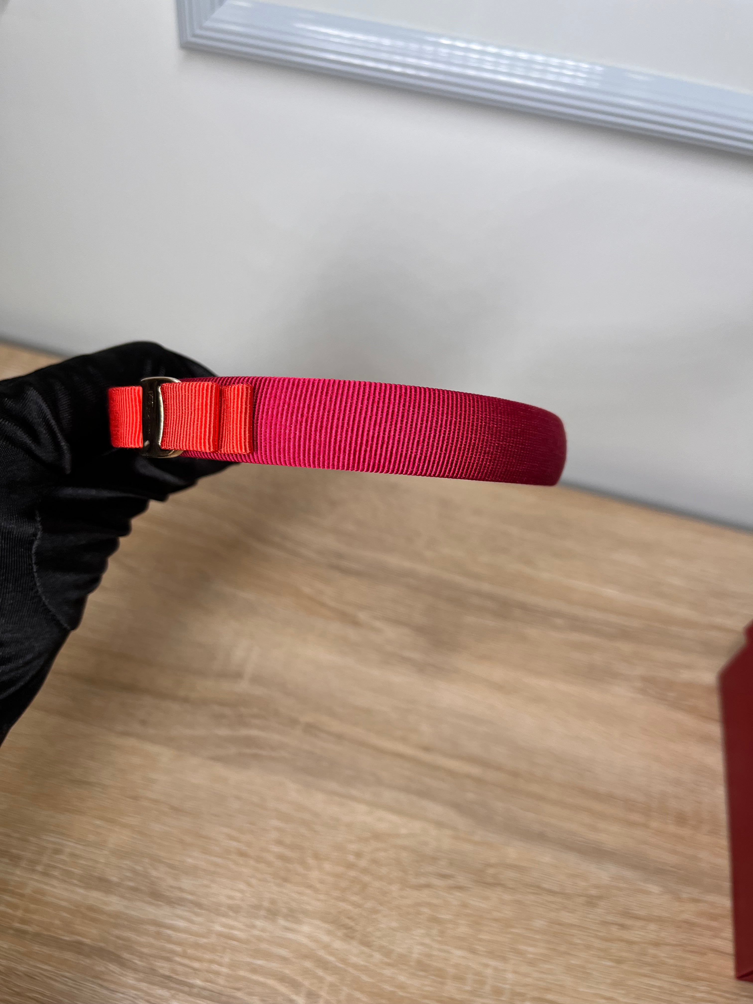 Pre-Owned SALVATORE FERRAGAMO Red Headband