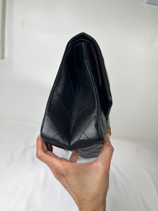 Pre-Owned CHANEL™ Reissue 2.55 Black/GHW Handbag