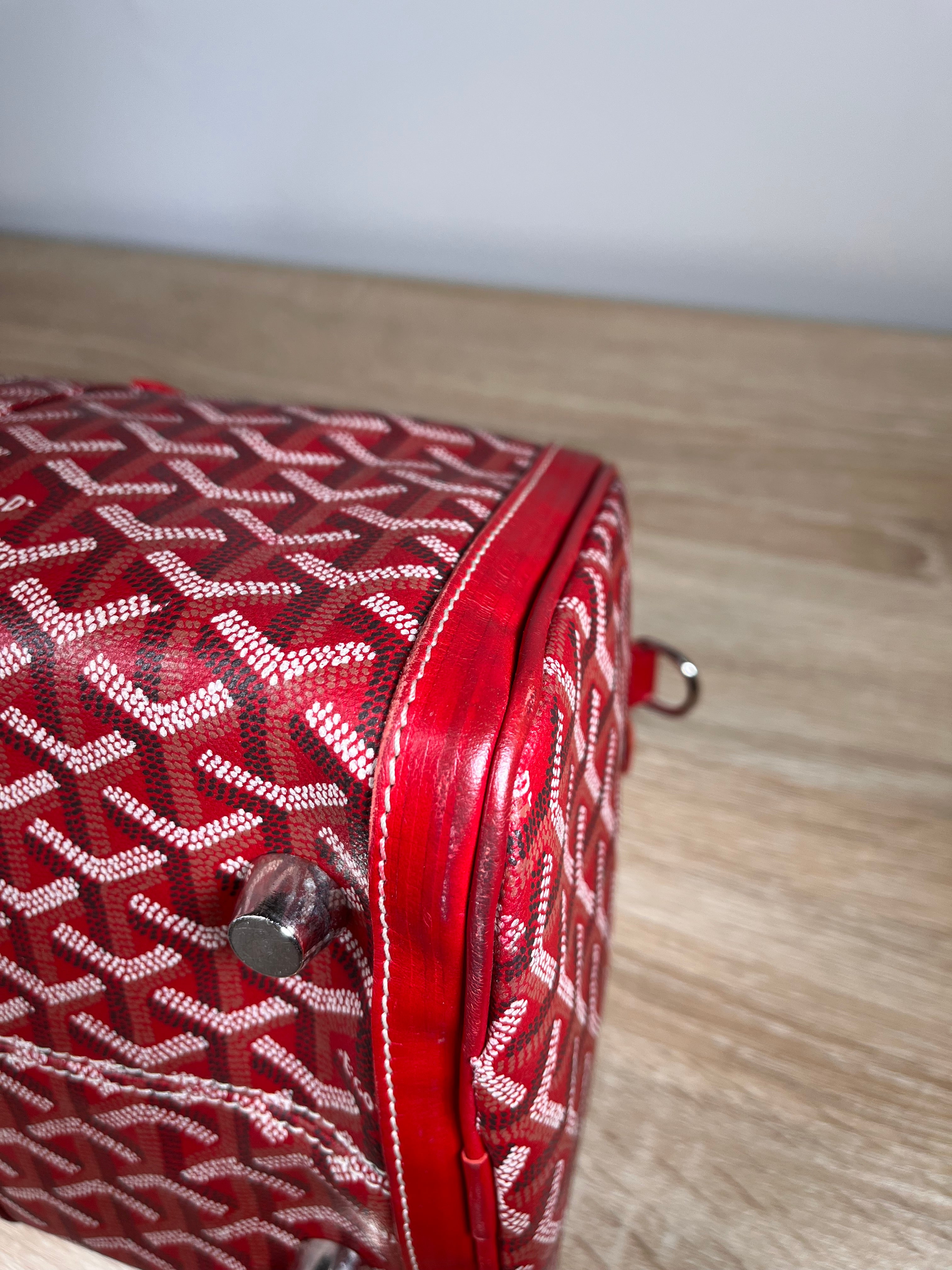 Pre-Owned GOYARD Croisiere Red Handbags, 35