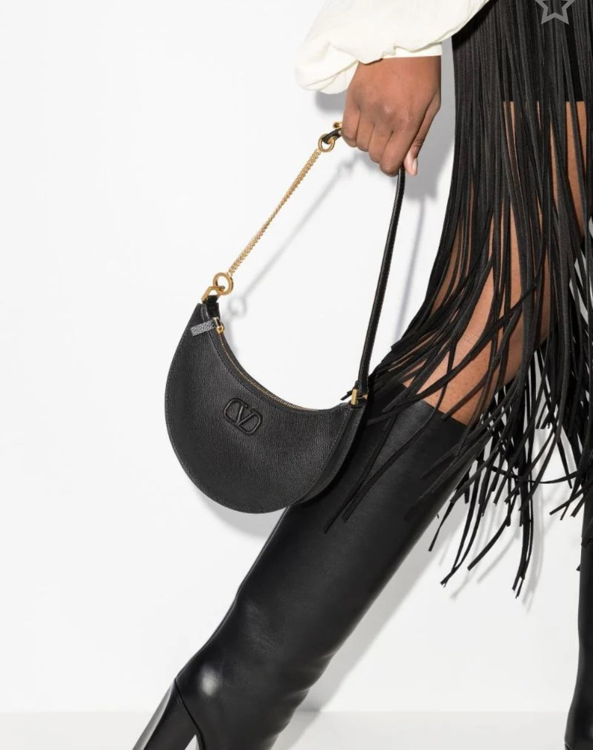 Pre-Owned VALENTINO Volgo Shoulder Bag Black, Mini