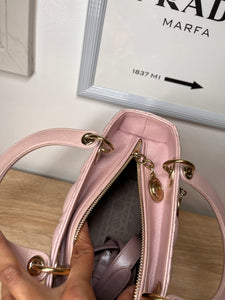 Dior - Lady Dior Pearl Pink Handbag,Medium