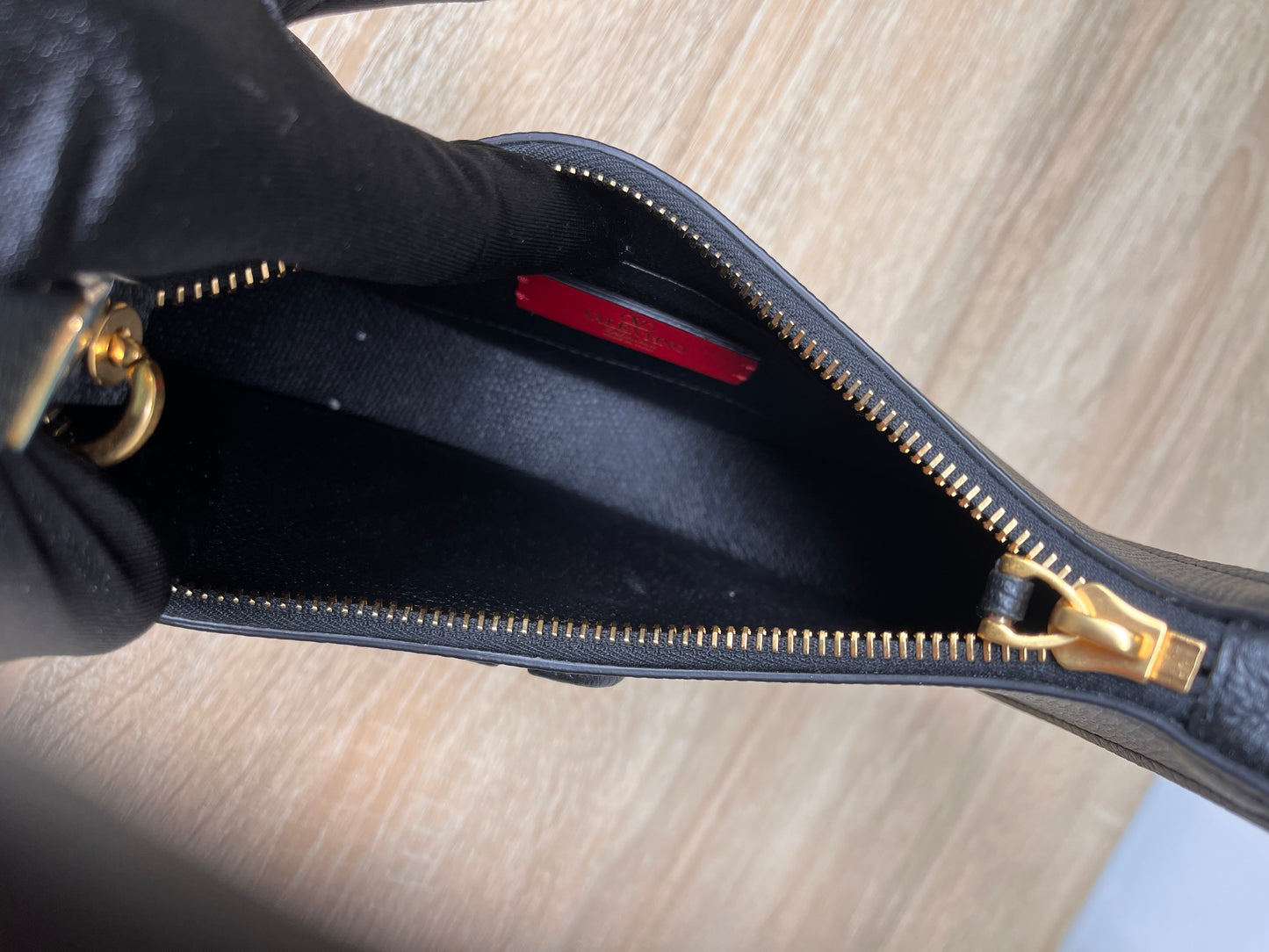 Pre-Owned VALENTINO Volgo Shoulder Bag Black, Mini