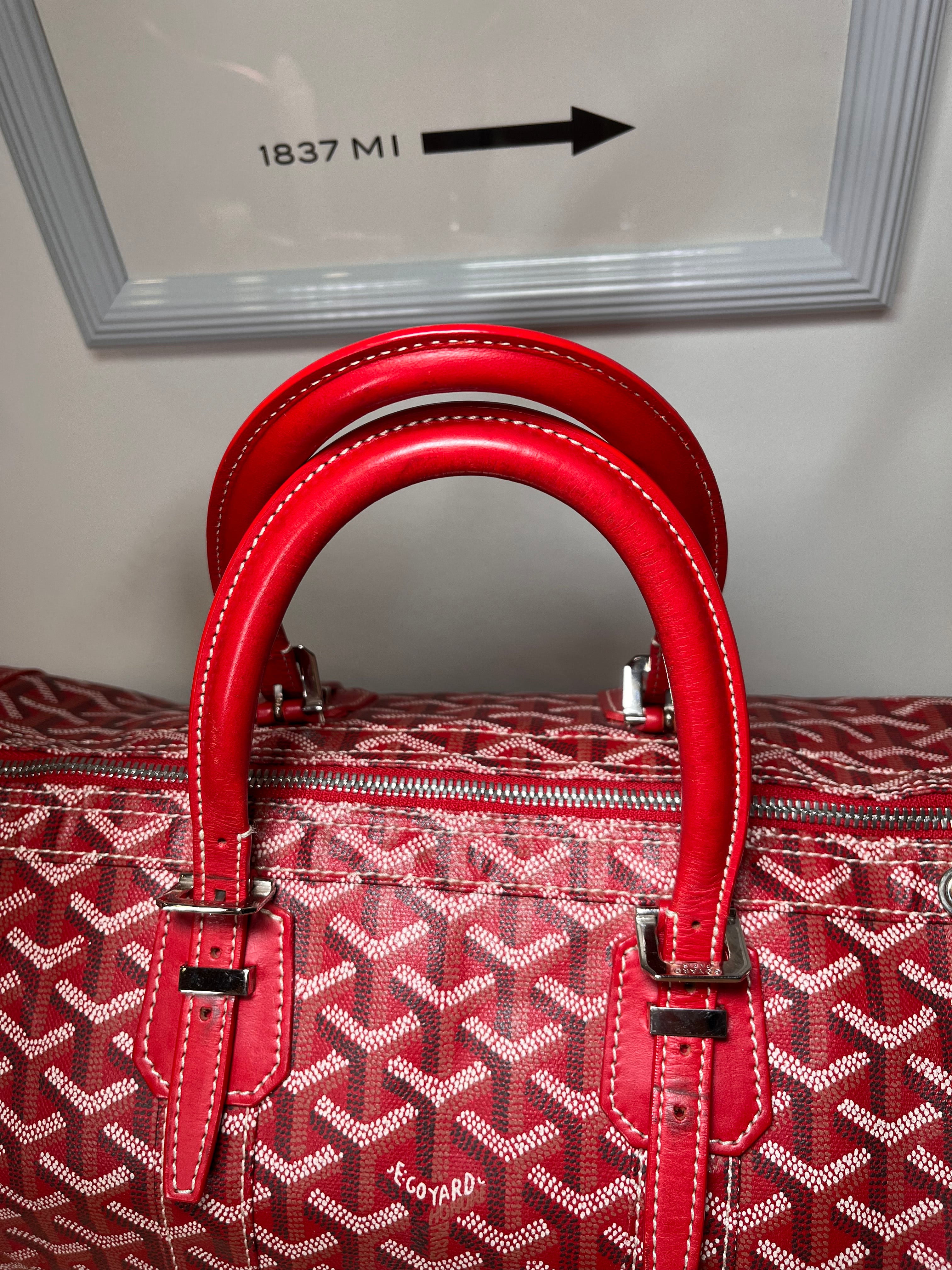 Pre-Owned GOYARD Croisiere Red Handbags, 35