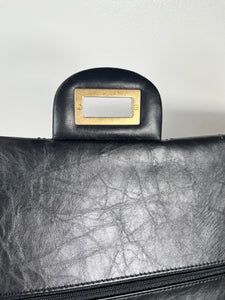 Pre-Owned CHANEL™ Reissue 2.55 Black/GHW Handbag