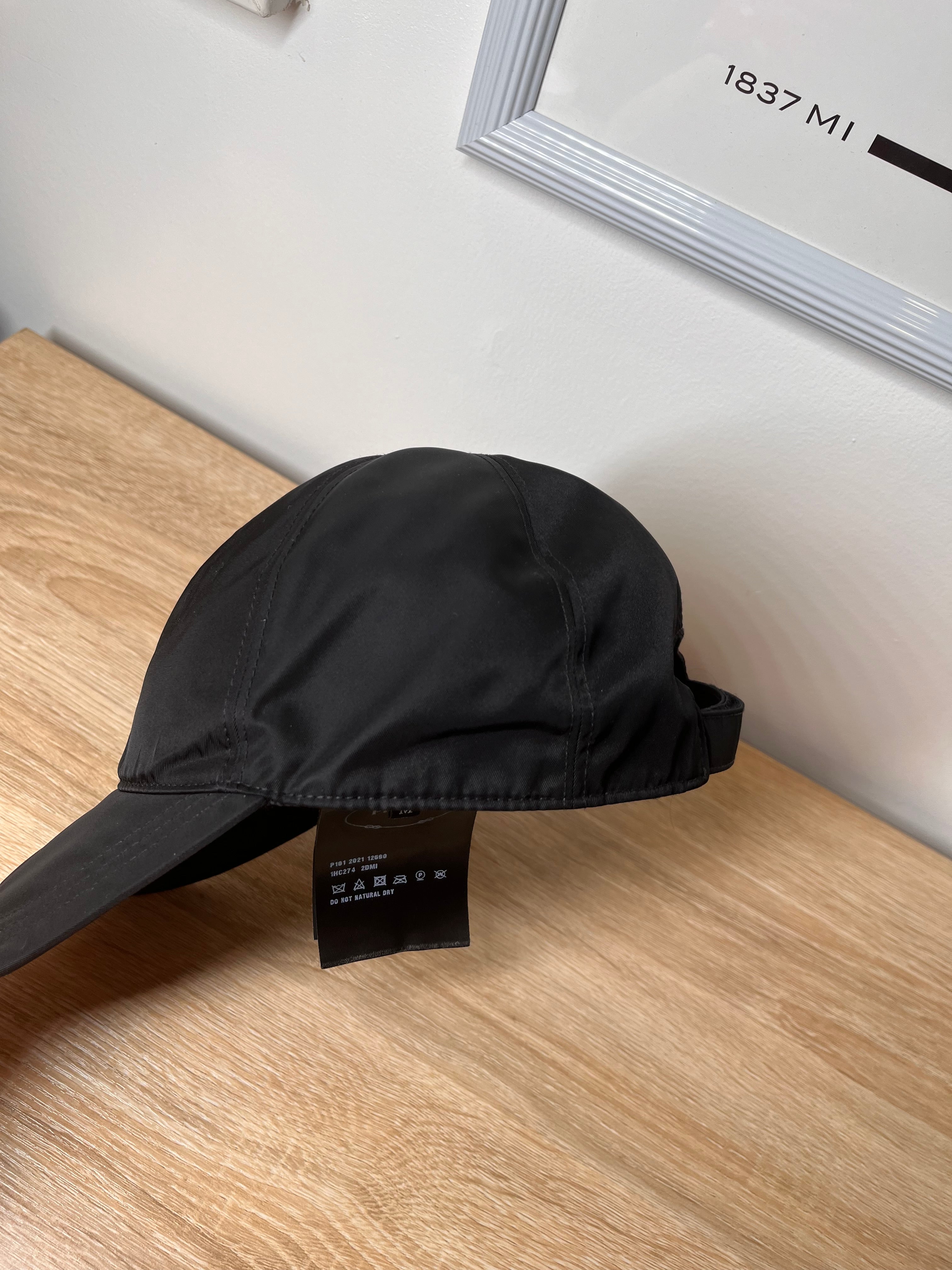 Prada Re-Nylon baseball cap, Black
