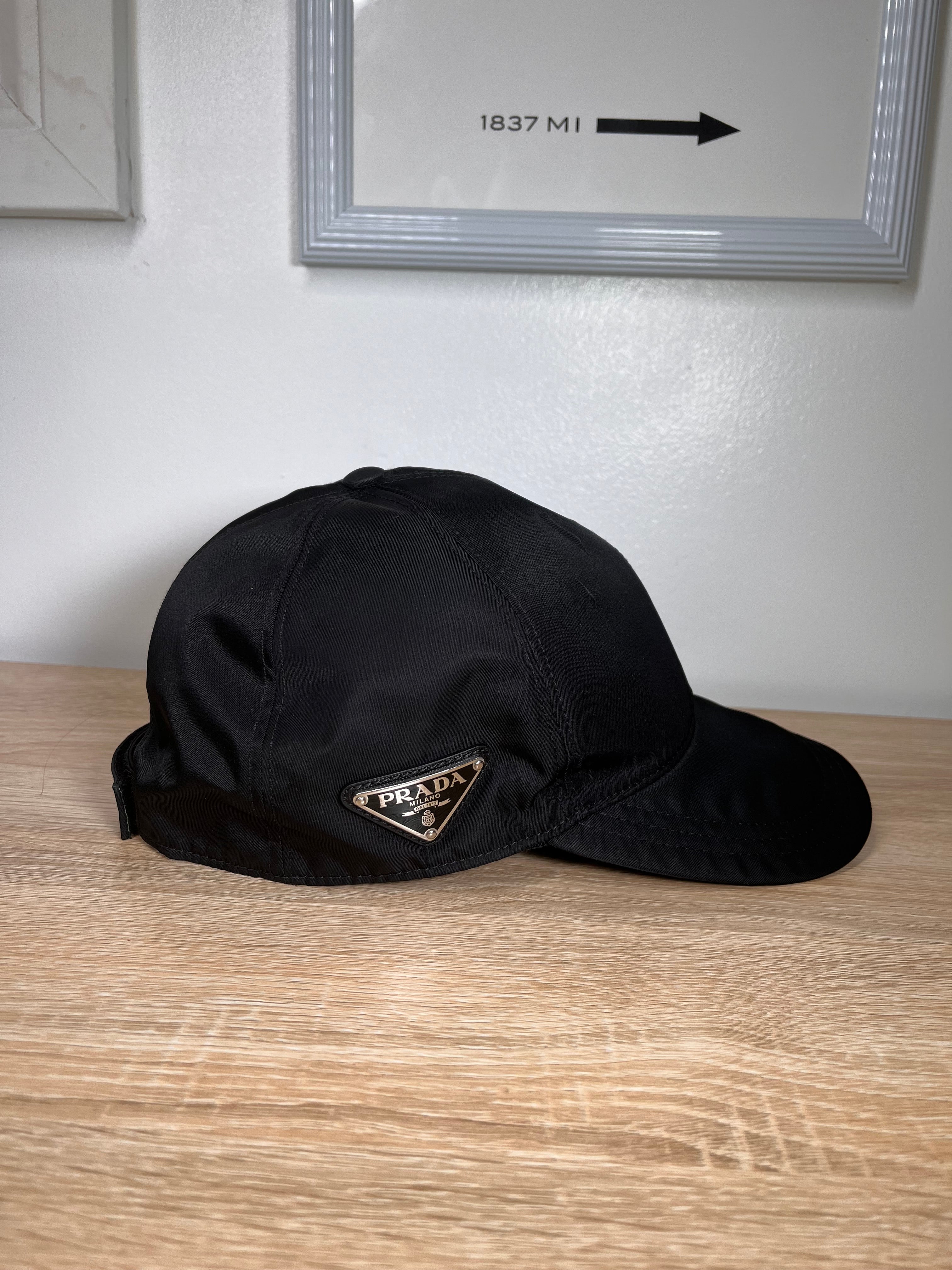 Prada Re-Nylon baseball cap, Black