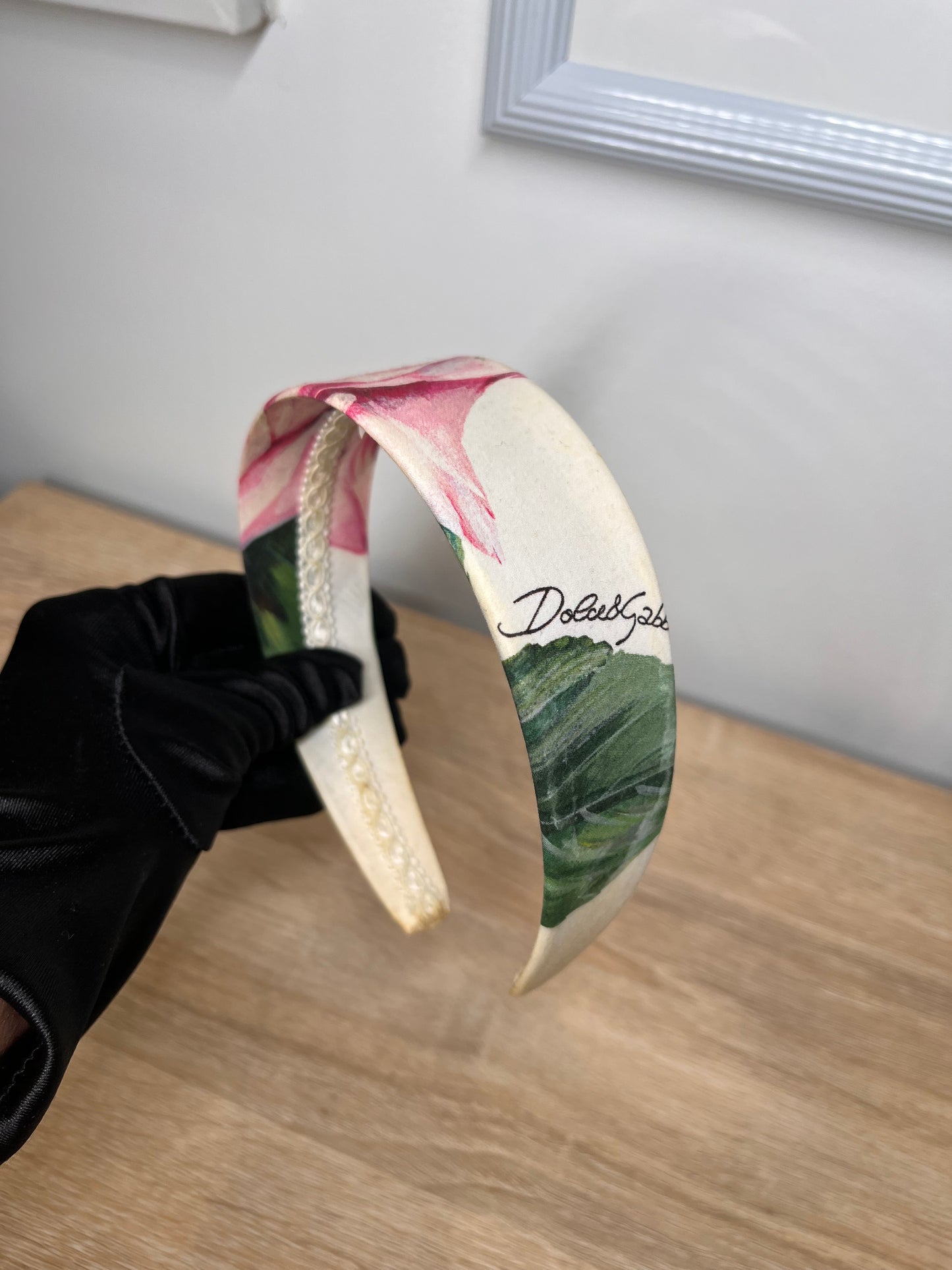 Pre-Owned DOLCE & GABBANA Tropical Rose Headband