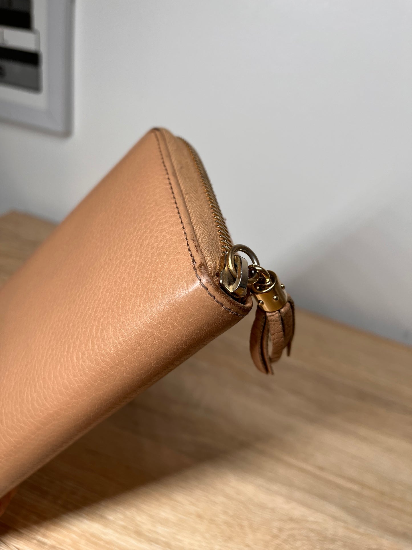 Pre-Owned GUCCI Marmont Nude Wallet, Full Size