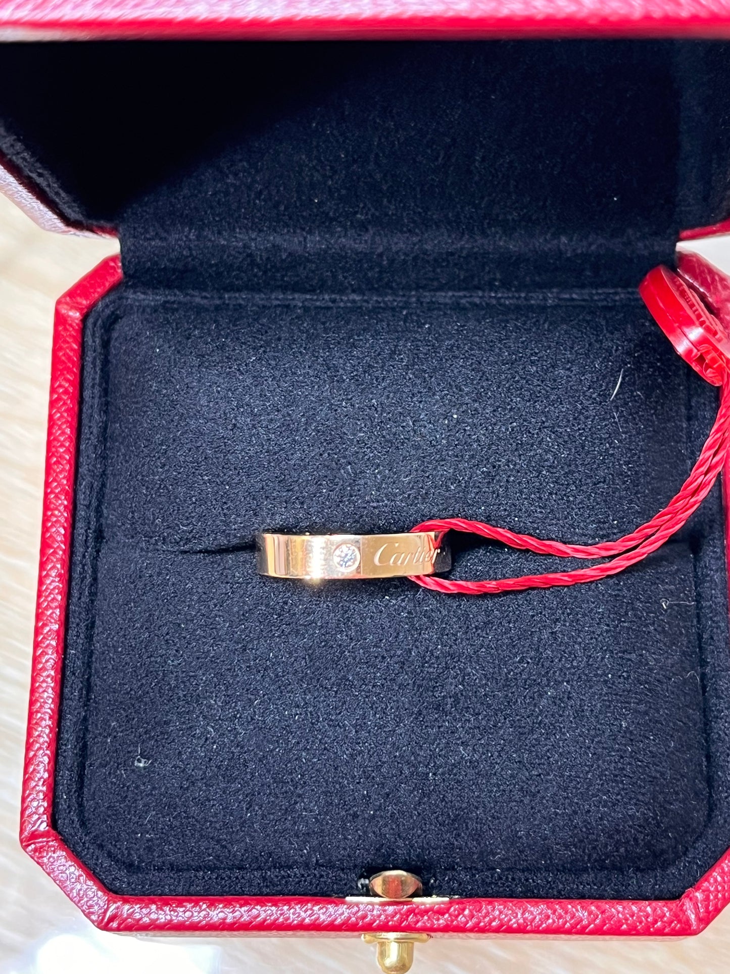 Pre-Owned CARTIER - C De Cartier Wedding Rose Gold Ring, 51