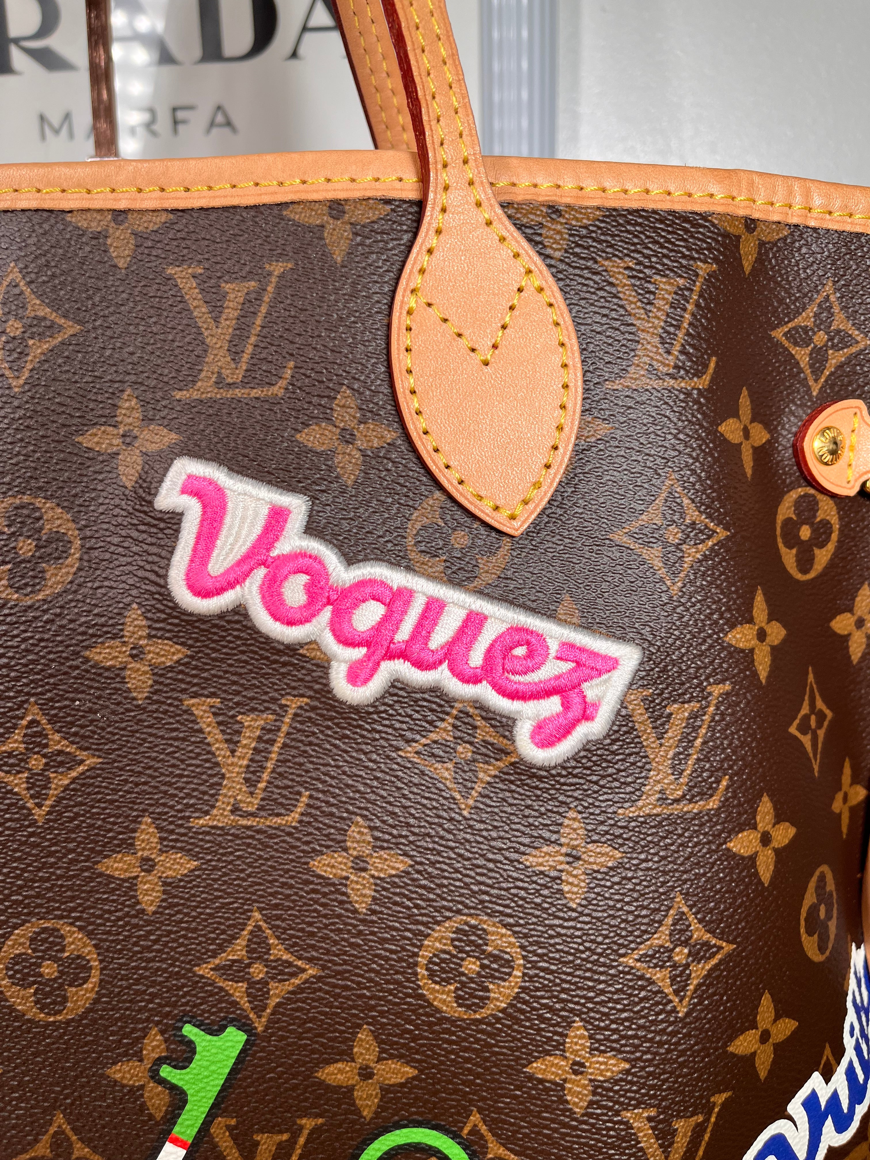 Louis Vuitton Neverfull Limited Edition Patchwork Monogram Handbag, MM