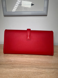 Hermes Swift Jige Elan 29 Clutch Rouge Clutch