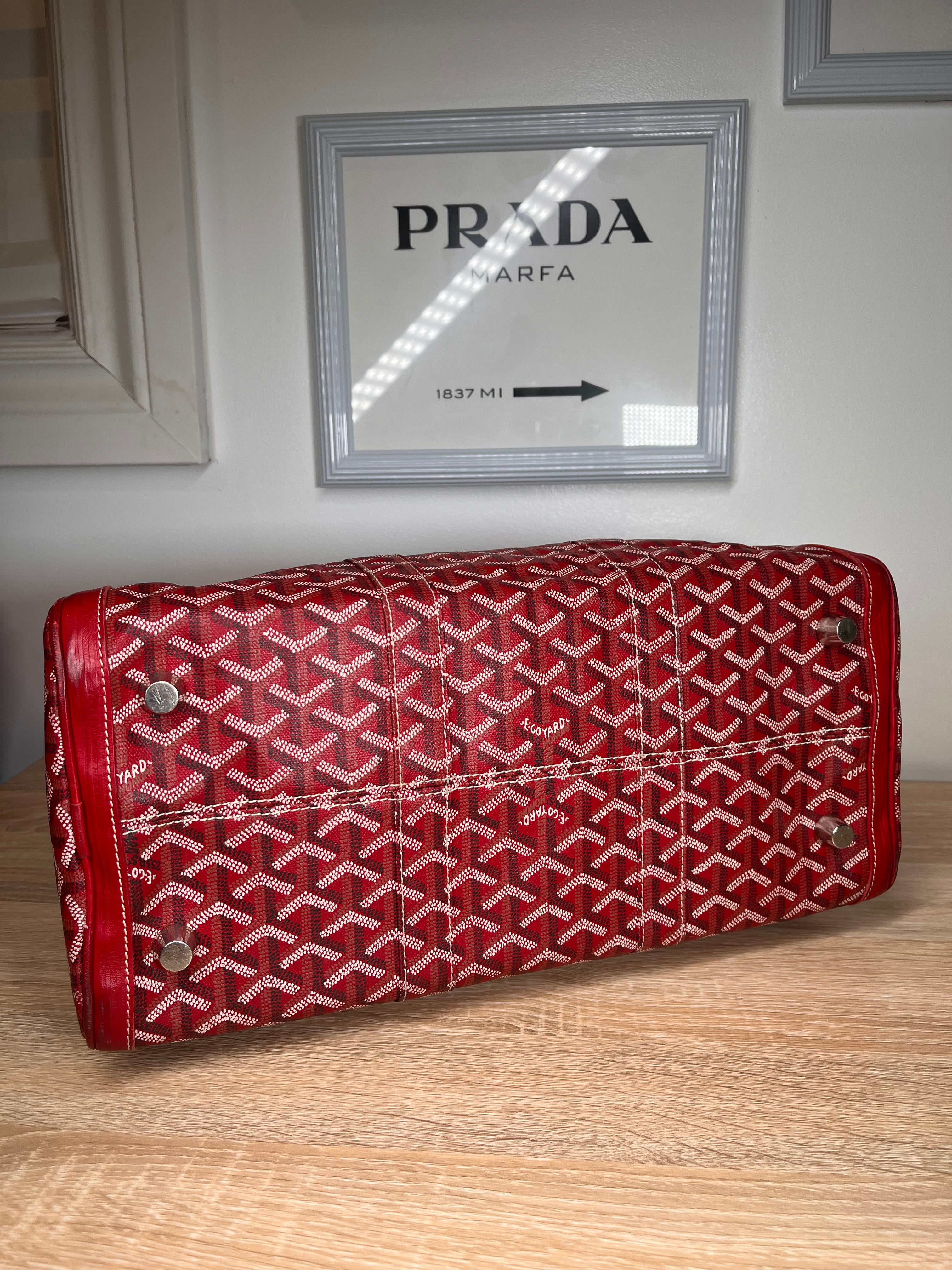 Pre-Owned GOYARD Croisiere Red Handbags, 35