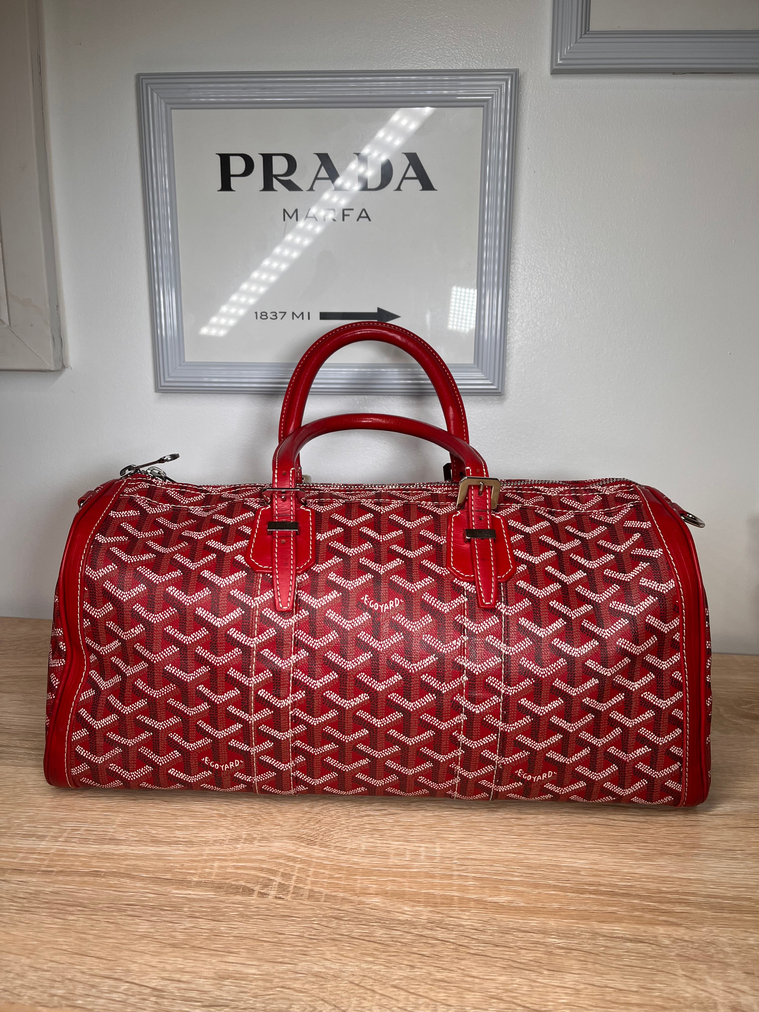 Pre-Owned GOYARD Croisiere Red Handbags, 35