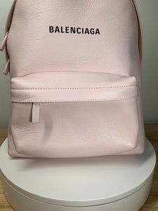 Pre-Owned BALENCIAGA Calfskin Everyday Light Rose Backpack, 9.5" x 14" x 4.75