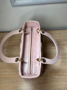 Dior - Lady Dior Pearl Pink Handbag,Medium