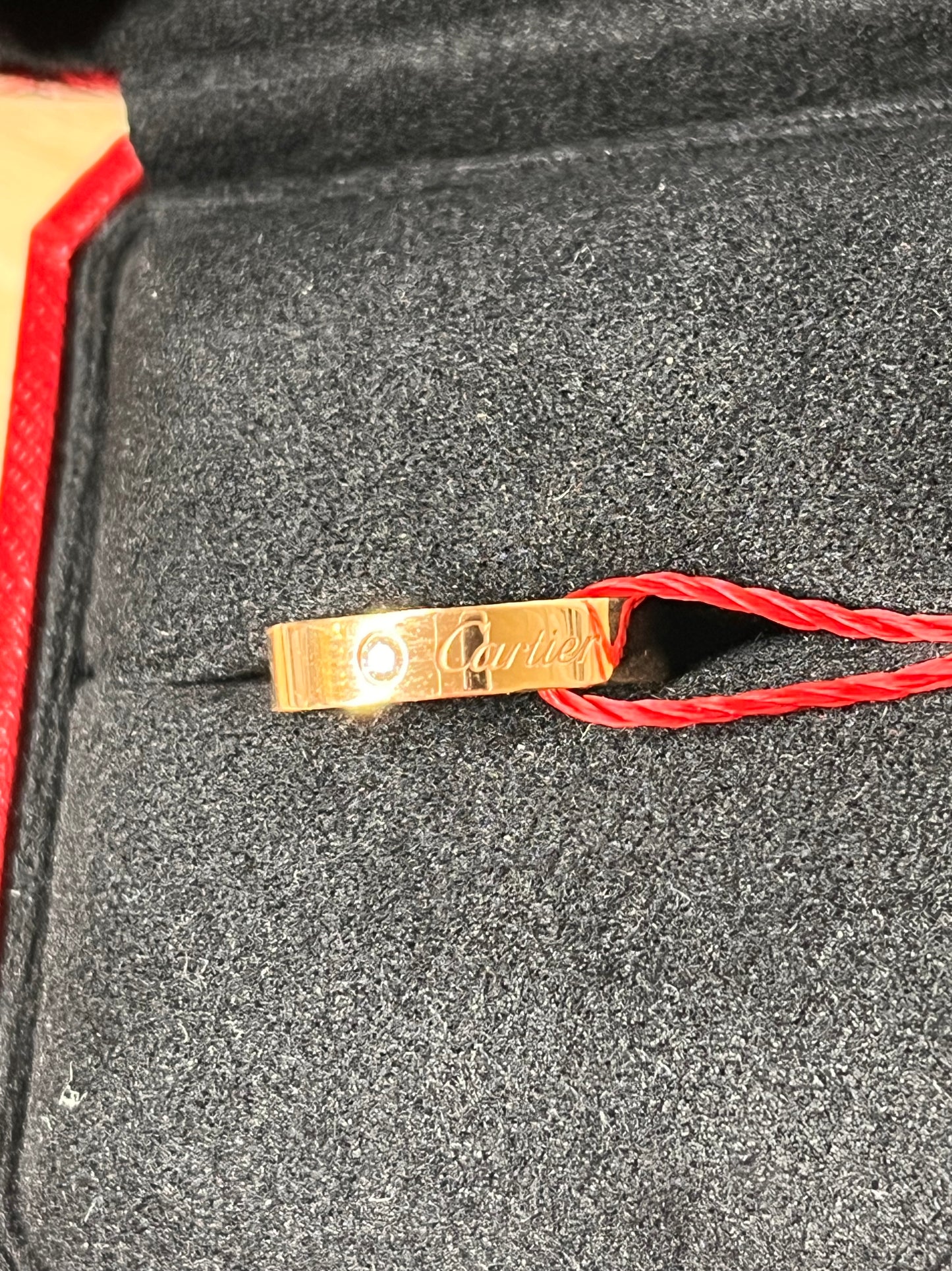 Pre-Owned CARTIER - C De Cartier Wedding Rose Gold Ring, 51