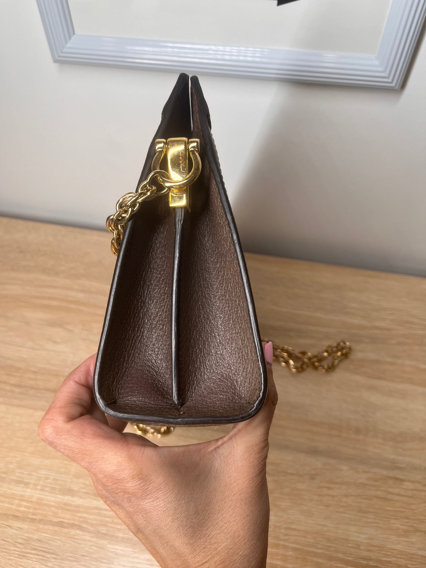 Pre-Owned GUCCI Ophidia Chain Strap Ophidia Handbag, Small