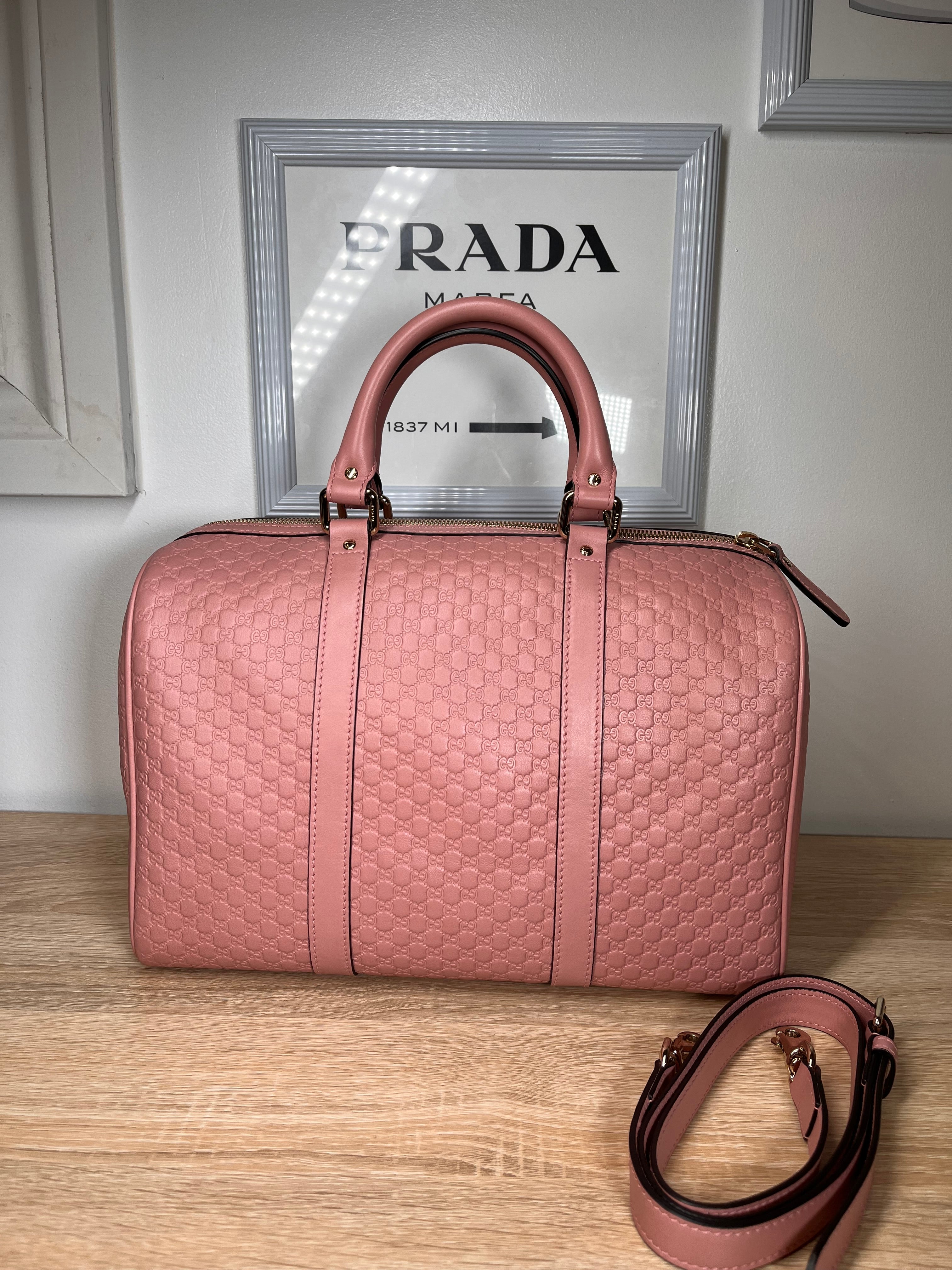 Pre-Owned GUCCI Guccissima Boston Bag