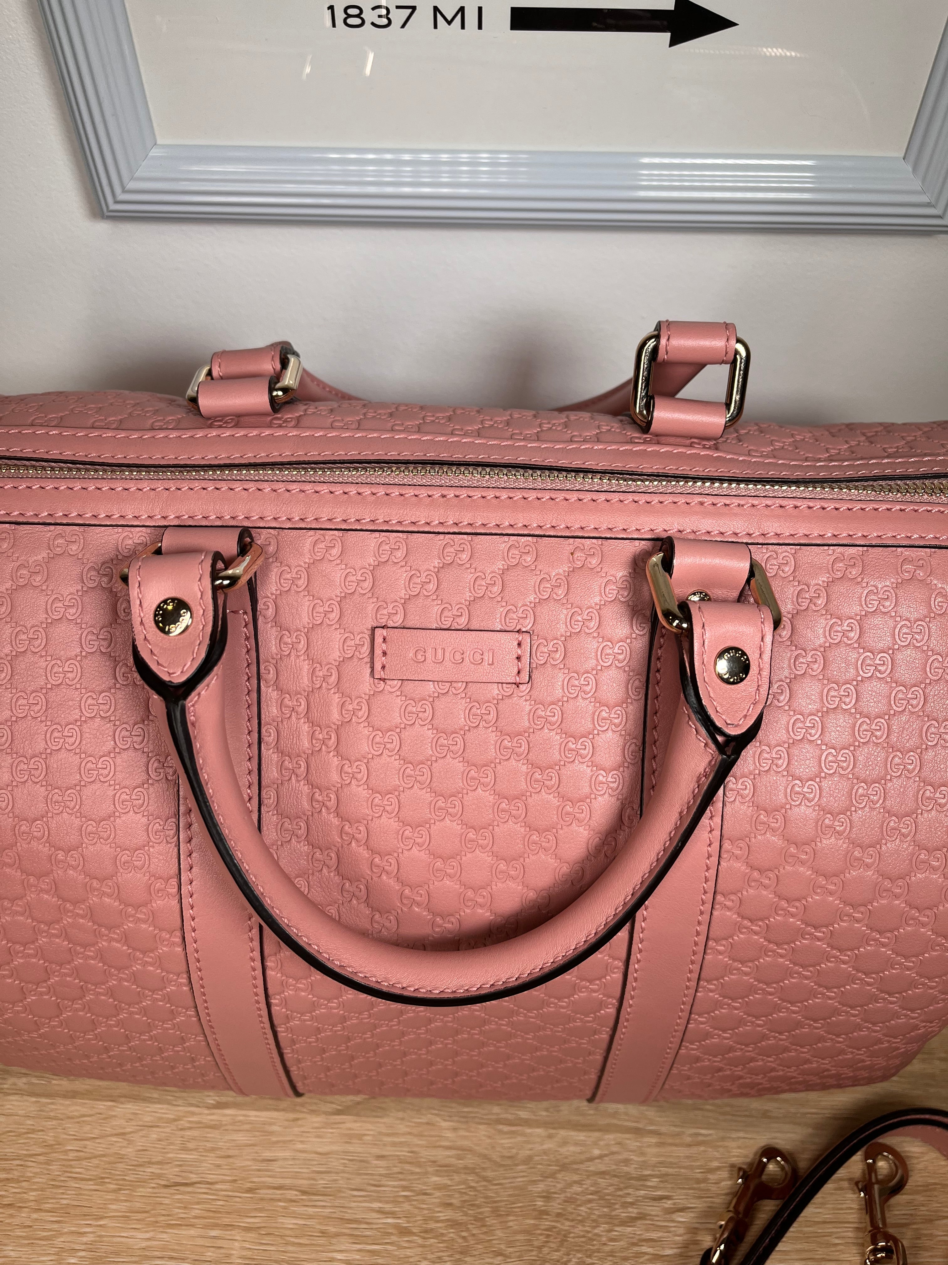 Pre-Owned GUCCI Guccissima Boston Bag