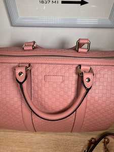 Pre-Owned GUCCI Guccissima Boston Bag