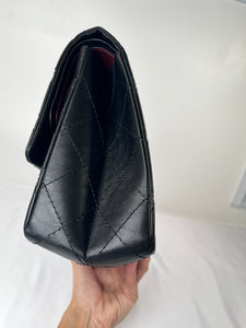 Pre-Owned CHANEL™ Reissue 2.55 Black/GHW Handbag
