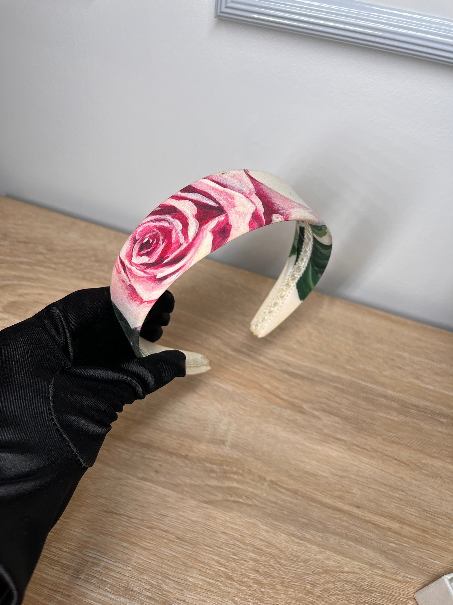 Pre-Owned DOLCE & GABBANA Tropical Rose Headband