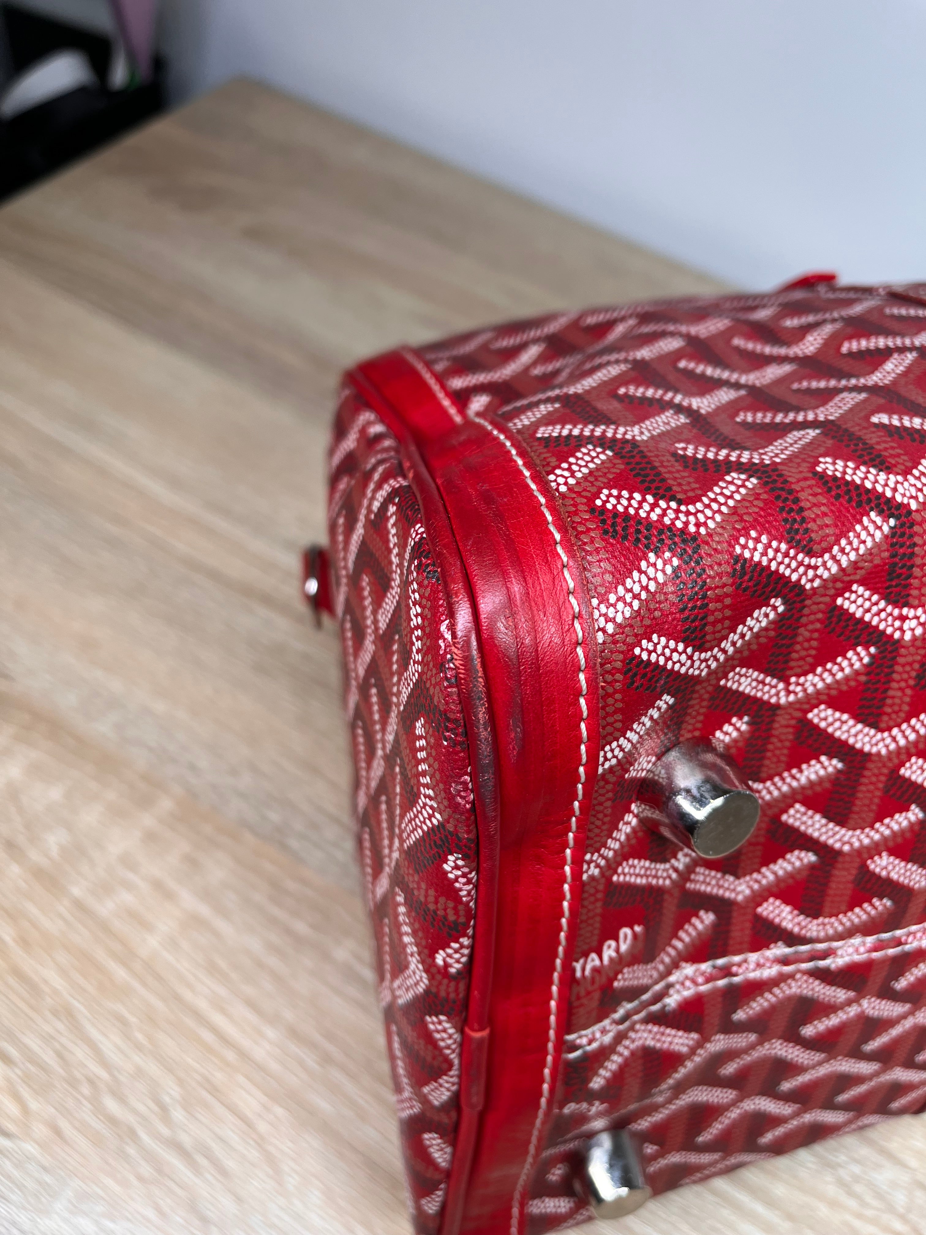 Pre-Owned GOYARD Croisiere Red Handbags, 35