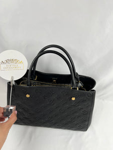 Louis Vuitton Montaige Black Handbag, MM