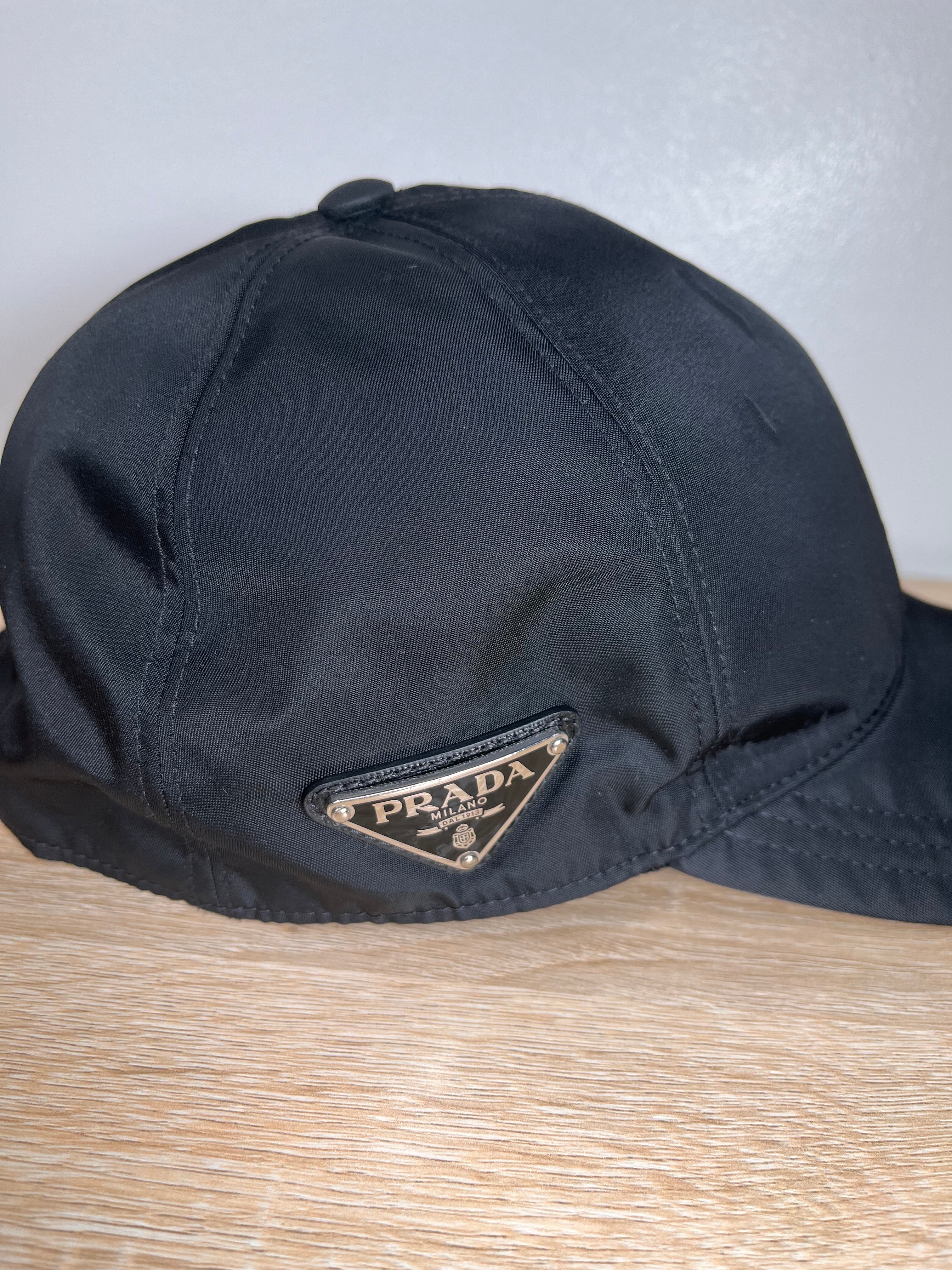 Prada Re-Nylon baseball cap, Black