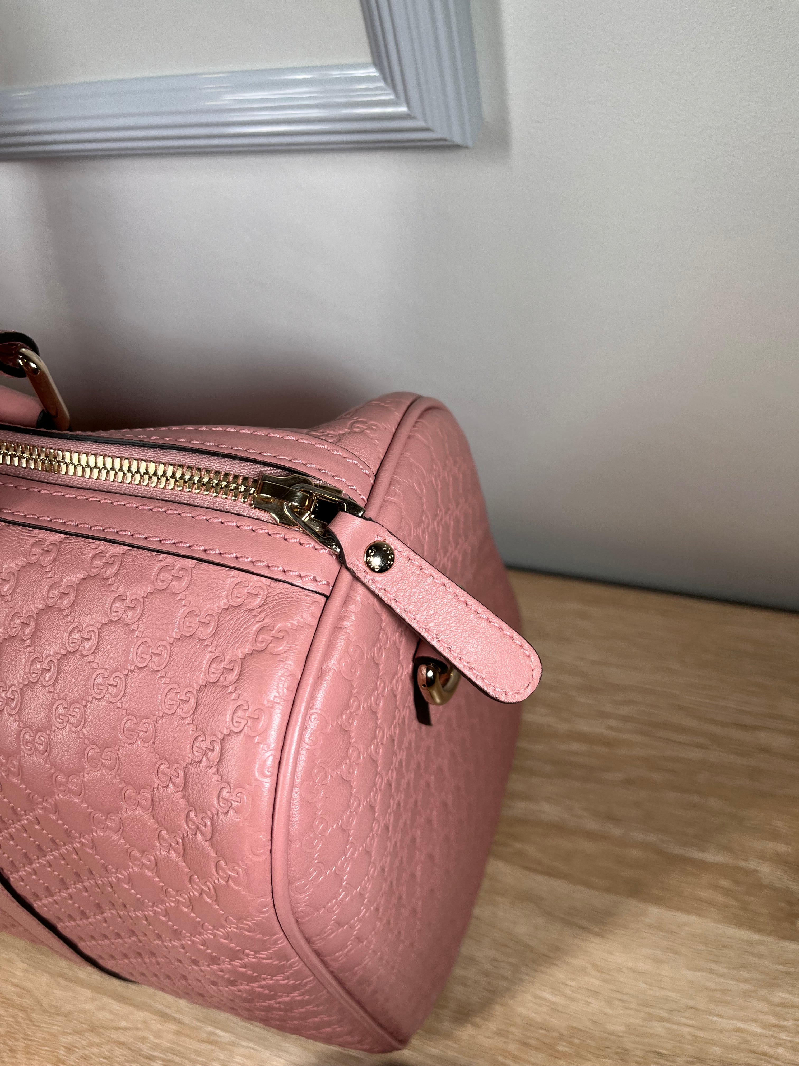 Pre-Owned GUCCI Guccissima Boston Bag
