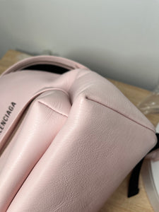 Pre-Owned BALENCIAGA Calfskin Everyday Light Rose Backpack, 9.5" x 14" x 4.75