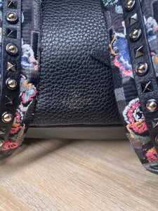 Valentino Rockstud - Special edition straps Black Backpack, 11 by 13 by 5"