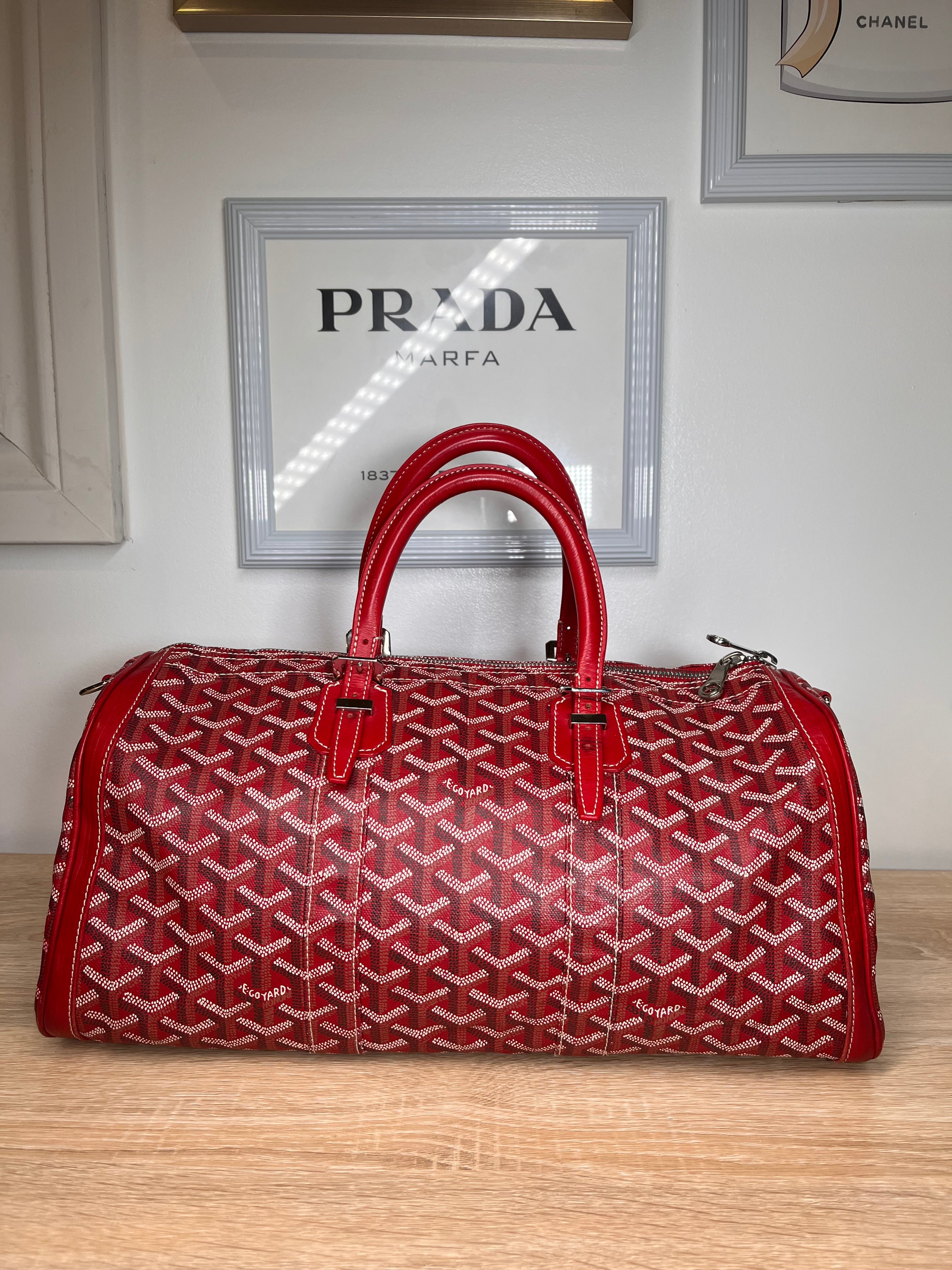 Pre-Owned GOYARD Croisiere Red Handbags, 35